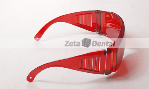 Dark Red Curing Light Protective Glasses