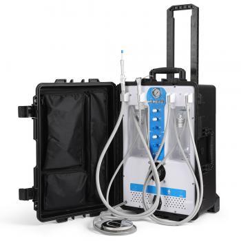 Greeloy® Multi-functional Portable Dental Unit with Air Compressor+Suction Unit+Triplex Syringe+ Handpiece Tube GU-P204S