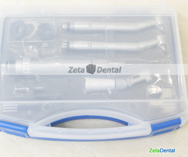 Dental High Speed Push Button Handpiece and Low Contra Angle Kit